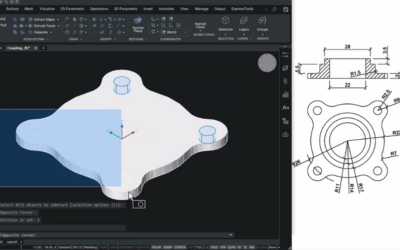 Creating a Flange Coupling in BricsCAD Mechanical